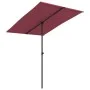 Sonnenschirm mit burgunderroter Aluminiumstange 2x1,5 m von vidaXL, Sonnenschirme - Ref: Foro24-47340, Preis: 44,88 €, Rabatt: %