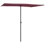 Sonnenschirm mit burgunderroter Aluminiumstange 2x1,5 m von vidaXL, Sonnenschirme - Ref: Foro24-47340, Preis: 44,88 €, Rabatt: %