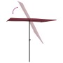 Sombrilla de jardín con palo de aluminio rojo burdeos 2x1,5 m de vidaXL, Sombrillas - Ref: Foro24-47340, Precio: 49,99 €, Des...