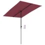 Sonnenschirm mit burgunderroter Aluminiumstange 2x1,5 m von vidaXL, Sonnenschirme - Ref: Foro24-47340, Preis: 44,88 €, Rabatt: %
