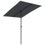 Garden umbrella with black aluminum pole 2x1.5 m by vidaXL, Umbrellas - Ref: Foro24-47342, Price: 45,81 €, Discount: %