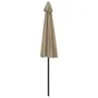 Sombrilla de balcón semicircular palo aluminio taupe 270x144cm de vidaXL, Sombrillas - Ref: Foro24-44590, Precio: 58,15 €, De...