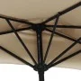 Sombrilla de balcón semicircular palo aluminio taupe 270x144cm de vidaXL, Sombrillas - Ref: Foro24-44590, Precio: 58,15 €, De...