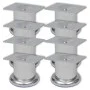 8x Patas de sofá redondas cromadas 60 mm de vidaXL, Soportes para sillas y sofás - Ref: Foro24-279097, Precio: 15,05 €, Descu...