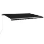 Manuelle ausfahrbare Markise mit LED-Licht in Anthrazitgrau 500x300 cm. von vidaXL, Markisen - Ref: Foro24-3068944, Preis: 41...