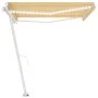 Toldo retráctil manual con LED amarillo y blanco 450x300 cm by vidaXL, Awnings - Ref: Foro24-3069563, Price: 490,49 €, Discou...