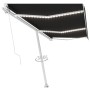 Manuelle einziehbare Markise mit anthrazitgrauem LED-Licht 600x300 cm von vidaXL, Markisen - Ref: Foro24-3069604, Preis: 664,...