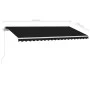 Retractable manual awning with anthracite gray LED light 450x350 cm by vidaXL, Awnings - Ref: Foro24-3069644, Price: 530,14 €...