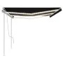 Manual retractable awning with LED light anthracite gray 6x3 m by vidaXL, Awnings - Ref: Foro24-3070004, Price: 654,68 €, Dis...