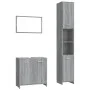 3-teiliges Badmöbel-Set Sonoma graues Sperrholz von vidaXL, Badezimmermöbel - Ref: Foro24-3152717, Preis: 143,31 €, Rabatt: %