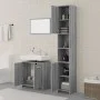 3-teiliges Badmöbel-Set Sonoma graues Sperrholz von vidaXL, Badezimmermöbel - Ref: Foro24-3152717, Preis: 143,31 €, Rabatt: %