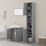 3-teiliges Badmöbel-Set Sonoma graues Sperrholz von vidaXL, Badezimmermöbel - Ref: Foro24-3152717, Preis: 143,81 €, Rabatt: %