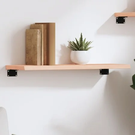 Solid untreated oak wood wall shelf 60x20x2 cm by vidaXL, Shelves and shelves - Ref: Foro24-363521, Price: 23,03 €, Discount: %