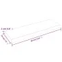 Solid untreated oak wood wall shelf 60x20x2 cm by vidaXL, Shelves and shelves - Ref: Foro24-363521, Price: 23,03 €, Discount: %