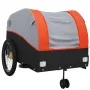 Remolque para bicicleta hierro negro y naranja 45 kg by vidaXL, Bicycle trailers - Ref: Foro24-94152, Price: 101,69 €, Discou...