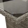 Garden table glass surface PE rattan gray 190x80x75 cm by vidaXL, Garden tables - Ref: Foro24-365604, Price: 189,66 €, Discou...