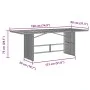 Garden table glass surface PE rattan gray 190x80x75 cm by vidaXL, Garden tables - Ref: Foro24-365604, Price: 189,66 €, Discou...