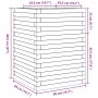 Impregnated pine wood planter 50x50x68.5 cm by vidaXL, Pots and planters - Ref: Foro24-3282468, Price: 152,97 €, Discount: %
