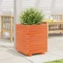 Solid wax brown pine wood planter 40x40x49.5 cm by vidaXL, Pots and planters - Ref: Foro24-3282511, Price: 110,63 €, Discount: %