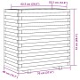 Solid pine wood planter 70x40x72 cm by vidaXL, Pots and planters - Ref: Foro24-3282629, Price: 170,27 €, Discount: %