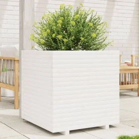 Solid white pine wood planter 70x70x72 cm by vidaXL, Pots and planters - Ref: Foro24-3282620, Price: 254,89 €, Discount: %
