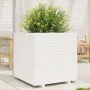 Solid white pine wood planter 70x70x72 cm by vidaXL, Pots and planters - Ref: Foro24-3282620, Price: 254,89 €, Discount: %