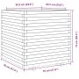 Solid white pine wood planter 70x70x72 cm by vidaXL, Pots and planters - Ref: Foro24-3282620, Price: 254,89 €, Discount: %