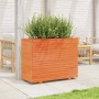 Solid wax brown pine wood planter 90x40x72 cm by vidaXL, Pots and planters - Ref: Foro24-3282636, Price: 239,77 €, Discount: %