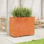 Solid wax brown pine wood planter 90x40x72 cm by vidaXL, Pots and planters - Ref: Foro24-3282636, Price: 236,35 €, Discount: %