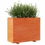 Solid wax brown pine wood planter 90x40x72 cm by vidaXL, Pots and planters - Ref: Foro24-3282636, Price: 236,35 €, Discount: %