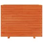Solid wax brown pine wood planter 90x40x72 cm by vidaXL, Pots and planters - Ref: Foro24-3282636, Price: 239,77 €, Discount: %