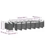 Set de muebles jardín 17 pzas con cojines ratán sintético negro de vidaXL, Conjuntos de jardín - Ref: Foro24-3277830, Precio:...