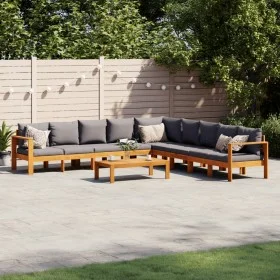 Garden sofa set with cushions 6 pieces solid acacia wood by vidaXL, Garden sets - Ref: Foro24-3214867, Price: 941,15 €, Disco...