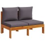 Garden sofa set with cushions 6 pieces solid acacia wood by vidaXL, Garden sets - Ref: Foro24-3214867, Price: 927,38 €, Disco...