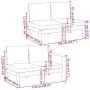 Garden sofa set with cushions 6 pieces solid acacia wood by vidaXL, Garden sets - Ref: Foro24-3214867, Price: 941,15 €, Disco...