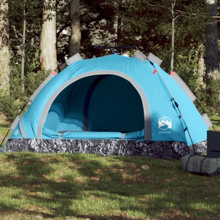 Blaues, schnell zu öffnendes 3-Personen-Zelt von vidaXL, Zelte - Ref: Foro24-4004166, Preis: 58,54 €, Rabatt: %