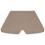 Dosel de repuesto columpio jardín gris taupe 188/168x145/110 cm