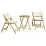 3-Piece Bamboo Folding Bistro Set with Cream White Cushions by vidaXL, Garden sets - Ref: Foro24-365872, Price: 181,98 €, Dis...