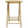 3-teiliges Klapp-Bistro-Set aus Bambus mit cremeweißen Kissen von vidaXL, Gartensets - Ref: Foro24-365872, Preis: 165,03 €, R...