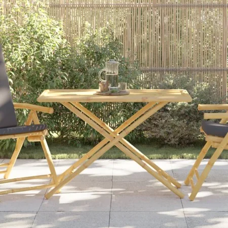 Bamboo folding garden table 110x55x75 cm by vidaXL, Garden tables - Ref: Foro24-365879, Price: 89,50 €, Discount: %