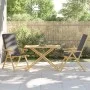 Bamboo folding garden table 110x55x75 cm by vidaXL, Garden tables - Ref: Foro24-365879, Price: 89,50 €, Discount: %