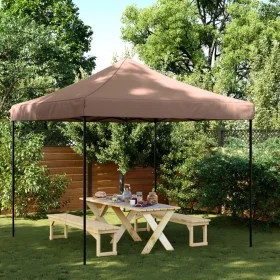 Brown Pop-Up Folding Party Tent 292x292x315 cm by vidaXL, Tents and gazebos - Ref: Foro24-4004918, Price: 111,19 €, Discount: %