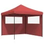 Tienda de fiesta plegable Pop-Up 2 paredes laterales burdeos by vidaXL, Tents and gazebos - Ref: Foro24-4004924, Price: 140,7...