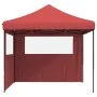 Tienda de fiesta plegable Pop-Up 2 paredes laterales burdeos by vidaXL, Tents and gazebos - Ref: Foro24-4004924, Price: 140,7...