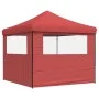 Tienda de fiesta plegable Pop-Up 2 paredes laterales burdeos by vidaXL, Tents and gazebos - Ref: Foro24-4004924, Price: 140,7...