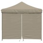 Pop-Up folding party tent with 4 taupe side walls by vidaXL, Tents and gazebos - Ref: Foro24-4004930, Price: 166,77 €, Discou...