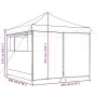 Pop-Up folding party tent with 4 taupe side walls by vidaXL, Tents and gazebos - Ref: Foro24-4004930, Price: 163,00 €, Discou...