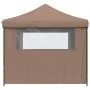 Pop-Up Folding Party Tent with 4 Side Walls Brown by vidaXL, Tents and gazebos - Ref: Foro24-4004932, Price: 154,57 €, Discou...