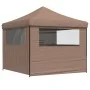 Pop-Up Folding Party Tent with 4 Side Walls Brown by vidaXL, Tents and gazebos - Ref: Foro24-4004932, Price: 154,57 €, Discou...