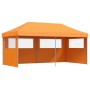 Pop-Up Faltpartyzelt 3 Seitenwände Orange von vidaXL, Zelte und Pavillons - Ref: Foro24-4004945, Preis: 216,97 €, Rabatt: %